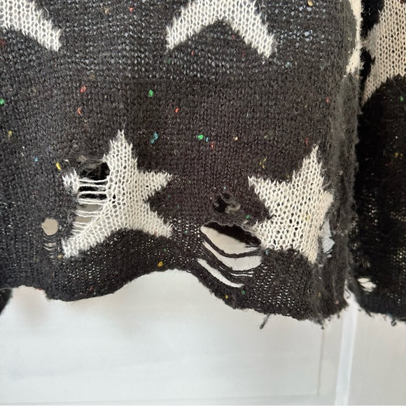 Wildfox Seeing Stars Black Sweater - Picture 4 of 7